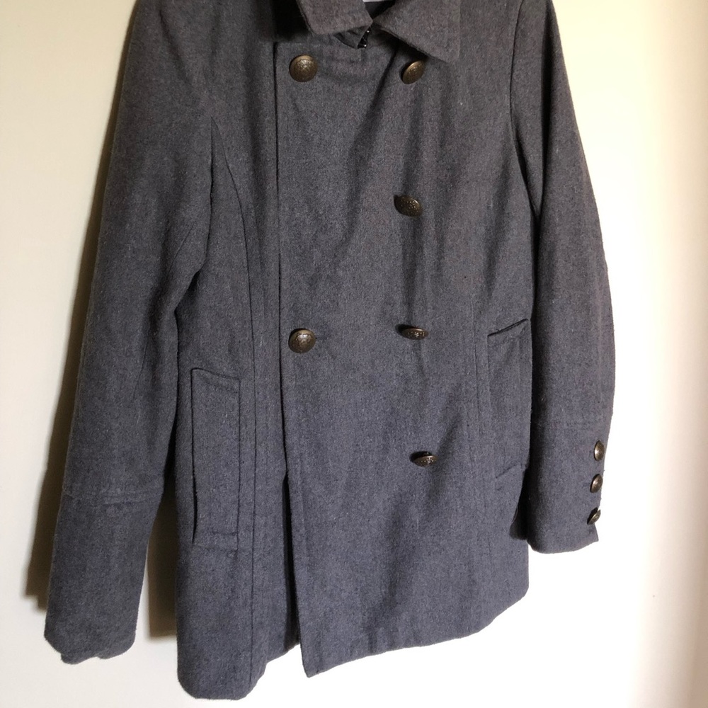 Grey dELiA*s Pea Coat - Picture 2 of 4